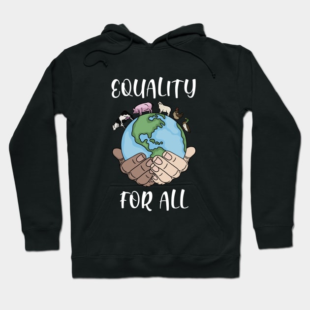 Equality for all (white font) Hoodie by NicoleHarvey